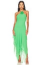 view 1 of 3 Shelby Asymmetric Dress in Green