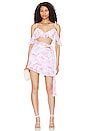 view 1 of 3 Annalise Mini Dress in White Floral Multi