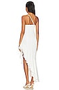 view 3 of 3 Imani Asymmetrical Dress in Opal White