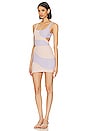 view 3 of 4 Catcha Wave Mini Dress in Pink & Lilac