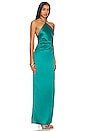 view 3 of 3 Emaline Gown in Teal Green