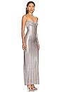 view 2 of 3 Mya Gown in Silver Gray