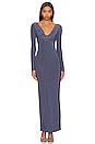 view 1 of 3 x Rachel Jaya Maxi Dress in Slate Blue