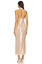 view 3 of 4 Stevie Sequin Midi Dress in Nude Neutral