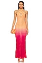 view 1 of 4 Solara Ombre Maxi Dress in Orange Ombre