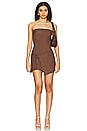 view 1 of 3 Jesenia Mini Dress in Chocolate Brown