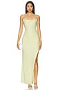 view 1 of 3 Odessa Gown in Soft Yellow
