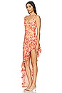 view 3 of 4 ПЛАТЬЕ LILO ASYMMETRICAL MAXI in Sunset Floral Multi