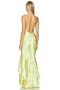 view 3 of 3 Cleo Gown in Melon Green