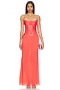 view 1 of 3 Chana Gown in Hot Pink