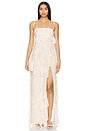 view 1 of 3 Noa Gown in Sand Beige Floral