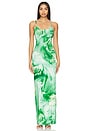view 1 of 3 Zura Maxi Dress in Green Rose Swirl