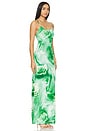 view 2 of 3 Zura Maxi Dress in Green Rose Swirl