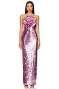 x Rachel Lilium Gown in Pink
