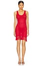 view 1 of 3 Consuelo Crochet Mini Dress in Red