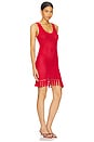 view 2 of 3 Consuelo Crochet Mini Dress in Red