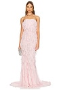 view 1 of 3 Davina Gown in Baby Pink