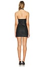 view 3 of 3 Jessa Faux Leather Mini Dress in Black