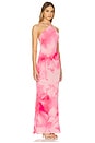 view 2 of 3 Kima Gown in Blur Floral Pink