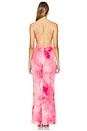 view 3 of 3 Kima Gown in Blur Floral Pink