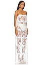view 2 of 3 x Maggie MacDonald Millie Sheer Maxi Dress in White