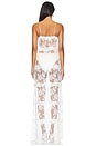 view 3 of 3 x Maggie MacDonald Millie Sheer Maxi Dress in White
