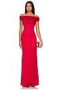 view 1 of 3 VESTIDO LARGO MARIAM in Red