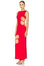 view 3 of 4 Vicenta Maxi Dress in Red & Orange Multi