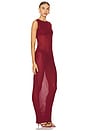 view 2 of 3 Clarice Sheer Maxi Dress in Burgundy