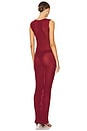 view 3 of 3 Clarice Sheer Maxi Dress in Burgundy