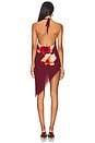 view 3 of 3 x Maggie MacDonald Emery Mini Dress in Burgundy