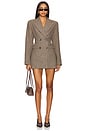 view 1 of 4 Nicki Blazer Dress in Black & Tan