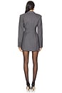 view 3 of 3 x Emily Gemma Adee Blazer Dress in Dark Grey