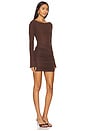 view 2 of 3 x Emily Gemma Quinn Mini Dress in Chocolate Brown