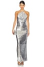 Lilium Gown in Silver