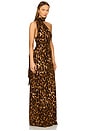 view 3 of 4 Sarah Gown in Leopard