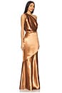 view 2 of 4 Sheridan Gown in Copper Brown