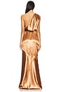 view 4 of 4 Sheridan Gown in Copper Brown