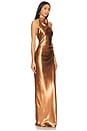 view 2 of 4 Kamiah Gown in Copper Brown