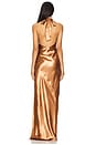view 4 of 4 Kamiah Gown in Copper Brown