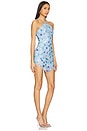 view 2 of 4 Quinn Embellished Mini Dress in Light Blue Sequin