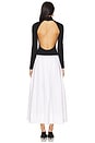 view 4 of 4 Sol Midi Dress in Black & White