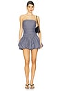 view 1 of 4 Taylen Mini Dress in Navy Blue Stripe