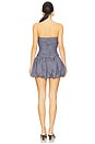 view 3 of 4 Taylen Mini Dress in Navy Blue Stripe