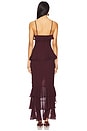view 3 of 3 Melissa Gown in Wine Red