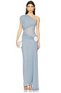 view 1 of 4 Lea Gown in Sea Blue