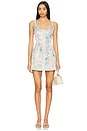 view 1 of 3 Urgonia Mini Dress in Blush And Blue