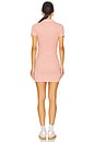 view 3 of 4 x Emma Rose Carrie Polo Mini Dress in Pink & Tan