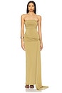 view 1 of 4 Adley Gown in Moss Green