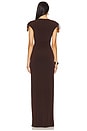 view 3 of 3 Mia Gown in Chocolate Brown